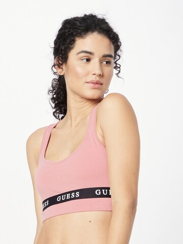 Bustier Soutien-gorge de sport 'ALINE' GUESS en rose : devant