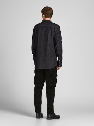 JACK & JONES Regular Fit Hemd 'Perfect' in Schwarz