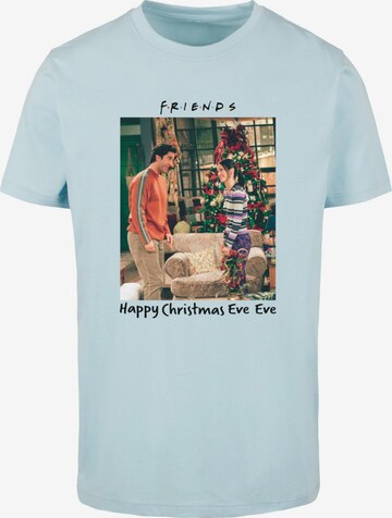 Maglietta 'Friends - Happy Christmas Eve' di ABSOLUTE CULT in blu: frontale