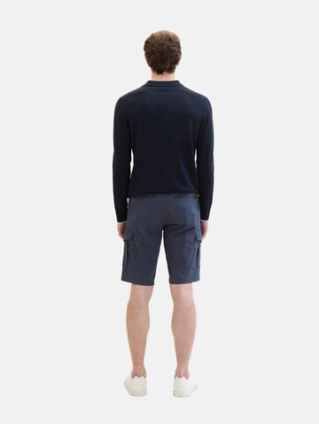 Regular Pantalon cargo TOM TAILOR en bleu