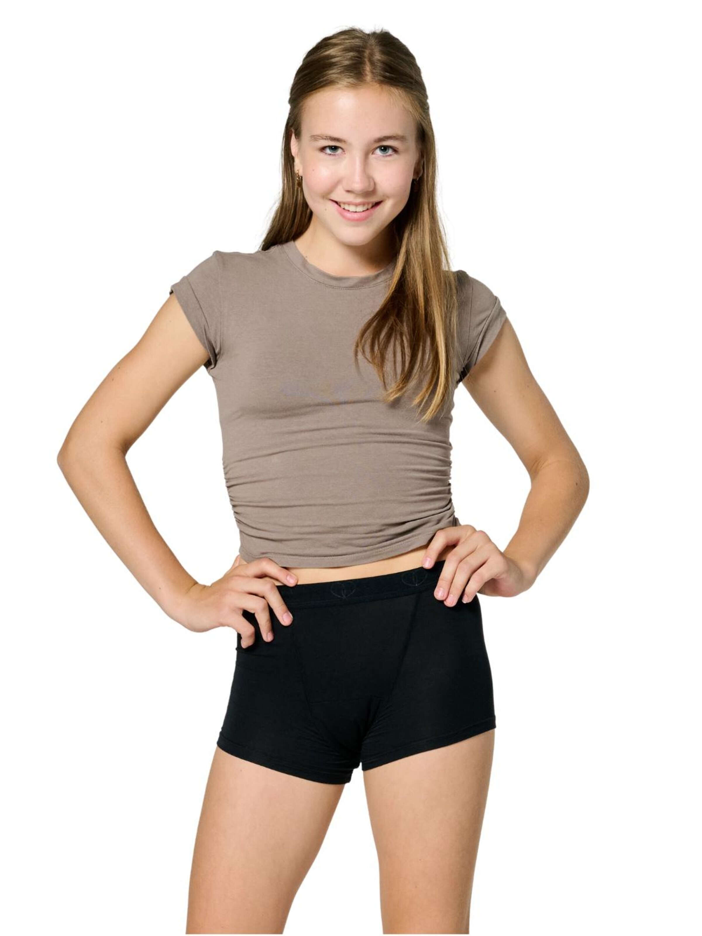 Moodies Undies Onderbroek 'Boyshort Super' in Zwart: voorkant