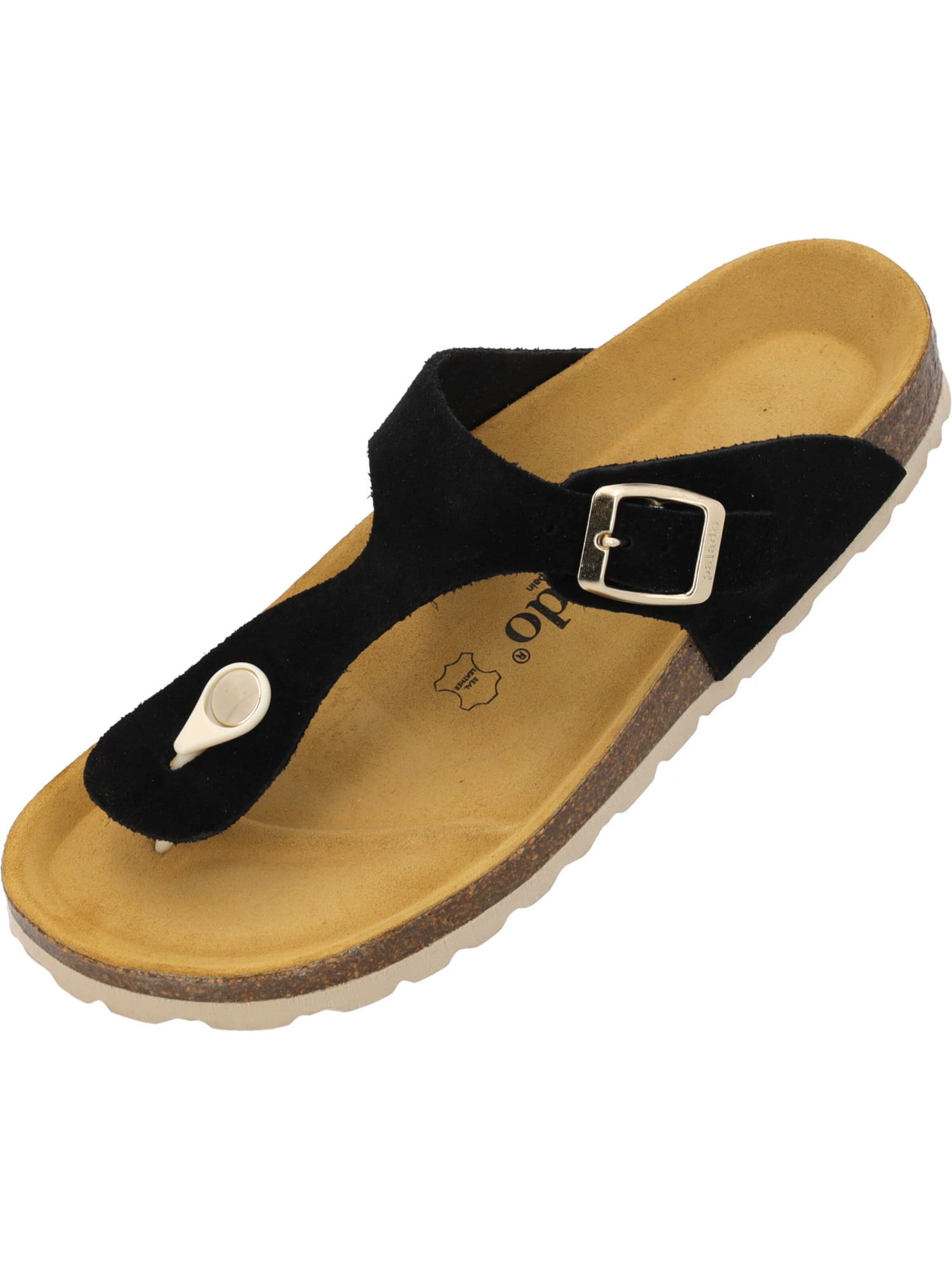 Palado Zehentrenner 'Palado Kos Suede Premium Leather'‌‌‌‌‌‌‌‌ in Schwarz: Vorderseite