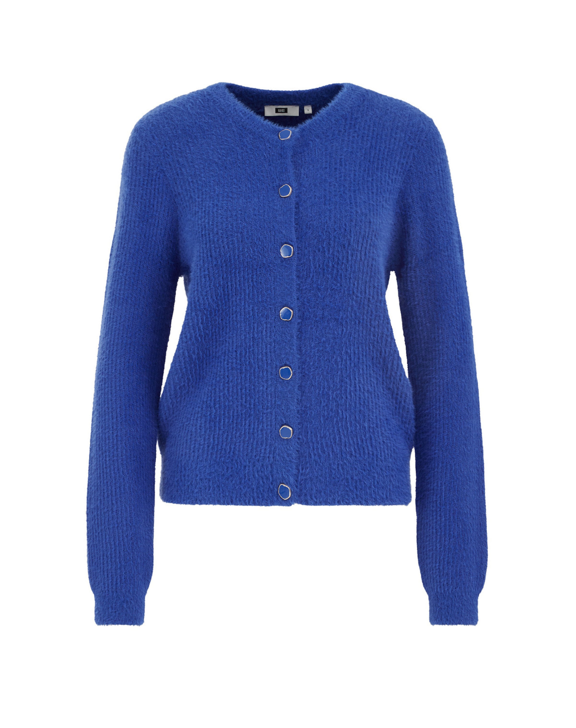 WE Fashion Gebreid vest in Blauw: voorkant