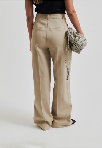 Wide Leg Pantalon à plis 'Falua' SECOND FEMALE en beige