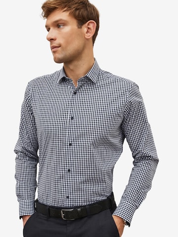 Next Regular fit Button Up Shirt in Blue: front
