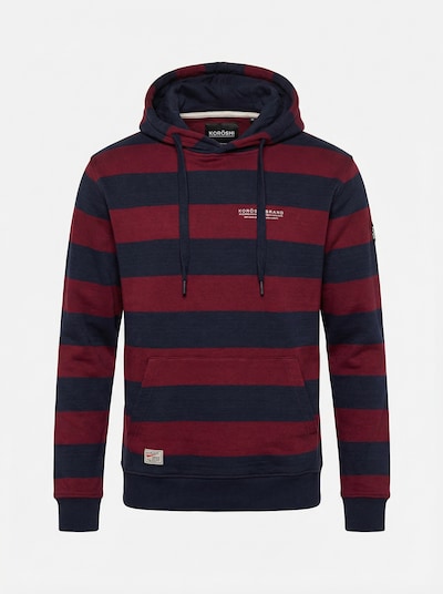 KOROSHI Sweatshirt in navy / dunkelrot / weiß, Produktansicht