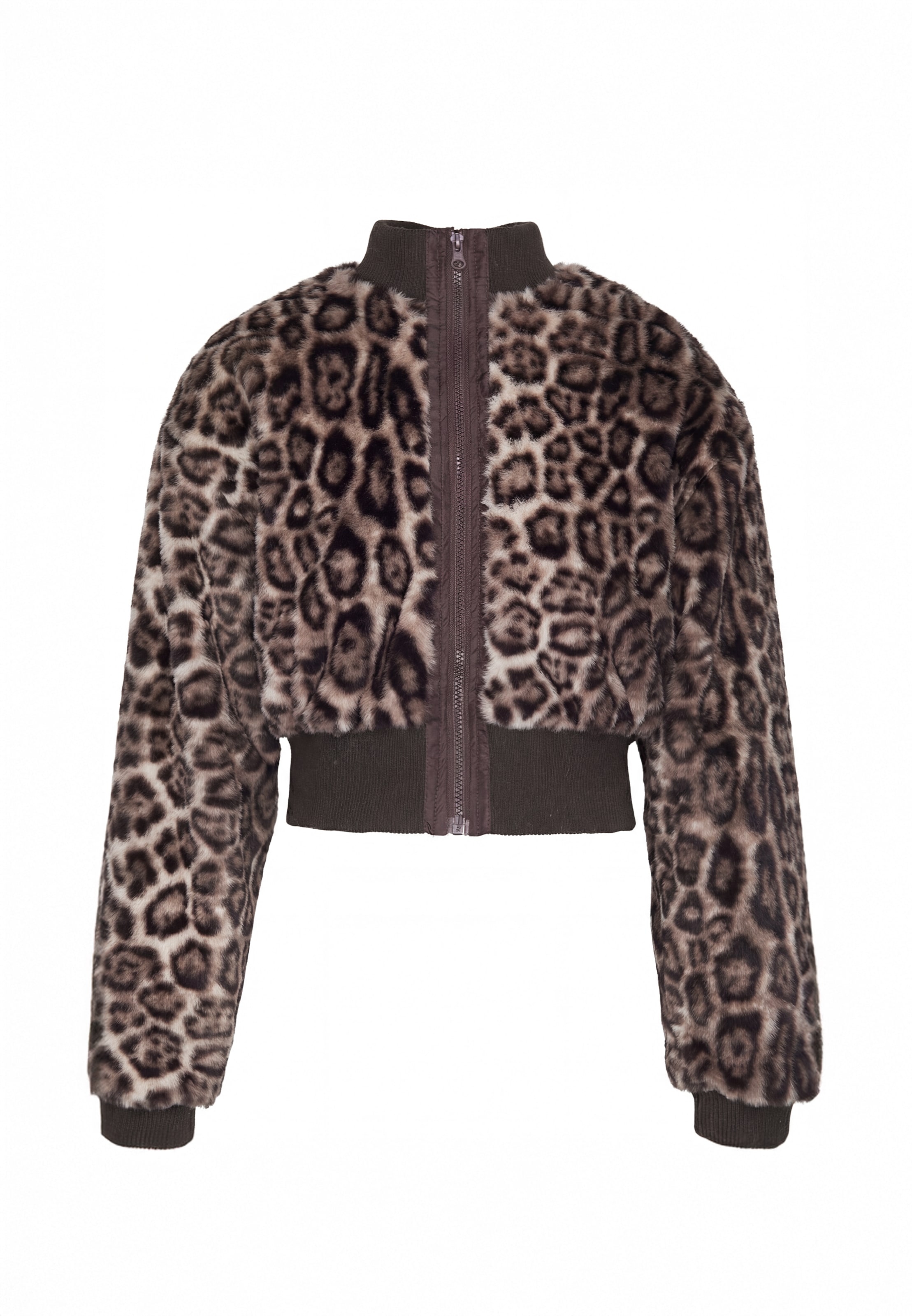 Veste mi-saison faina en marron : devant