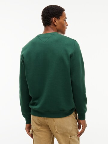 Tommy Jeans - Sweatshirt 'LINEAR' em verde