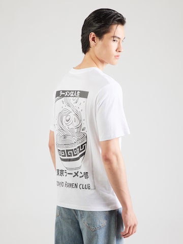 T-Shirt 'JJOSAKA' JACK & JONES en blanc : devant