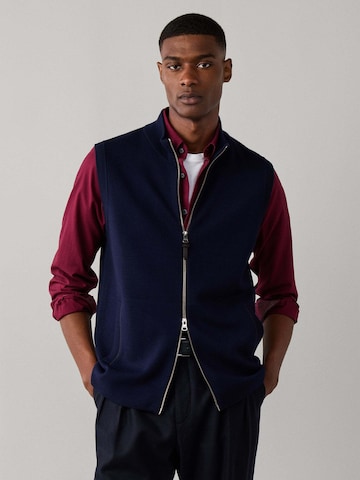 Gilet di Hackett London in blu: frontale