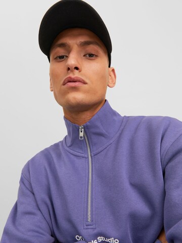 JACK & JONES Sweatshirt 'Vesterbro' in Purple