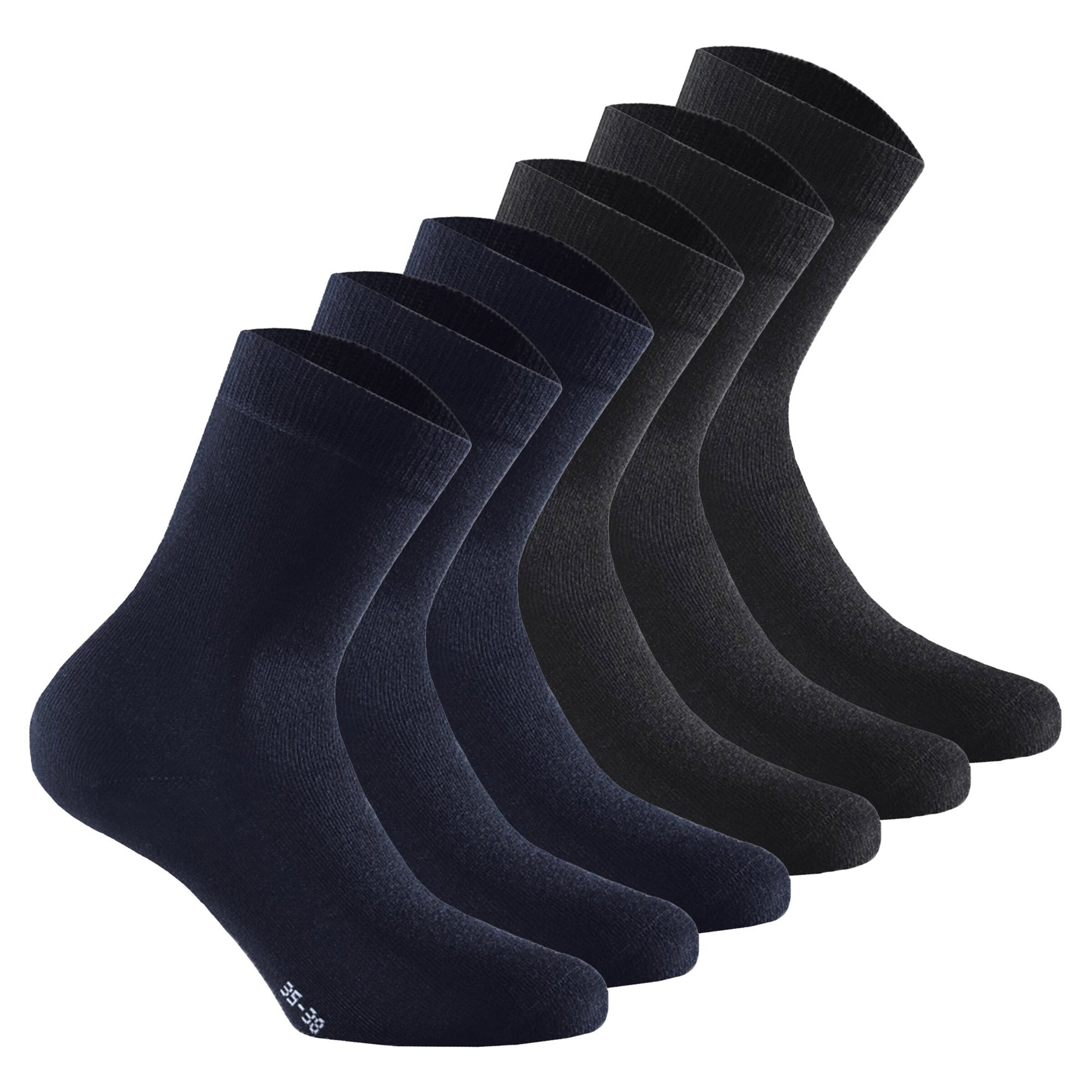 Rohner Basic Socken in Blau: Vorderseite