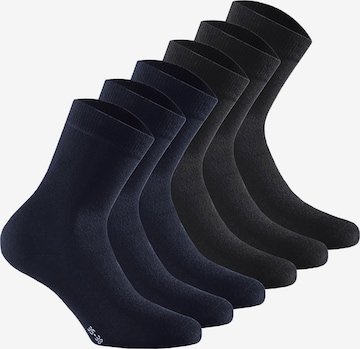 Calzino di Rohner Basic in blu: frontale