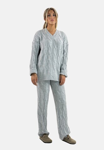 Tenue d'intérieur Elara en gris : devant