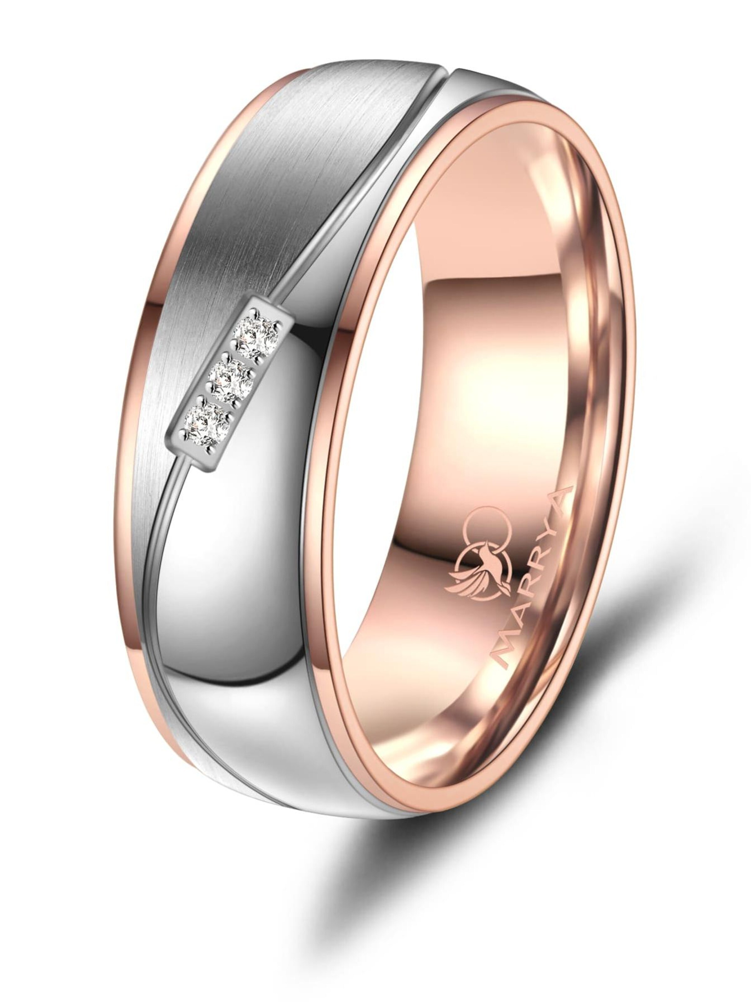 MARRYA Ring 'MARRYA TI-25 Ehering aus Titan' in Zilver