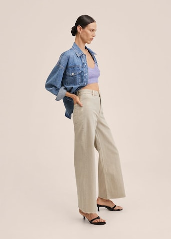 Wide leg Jeans 'Catherin' di MANGO in beige