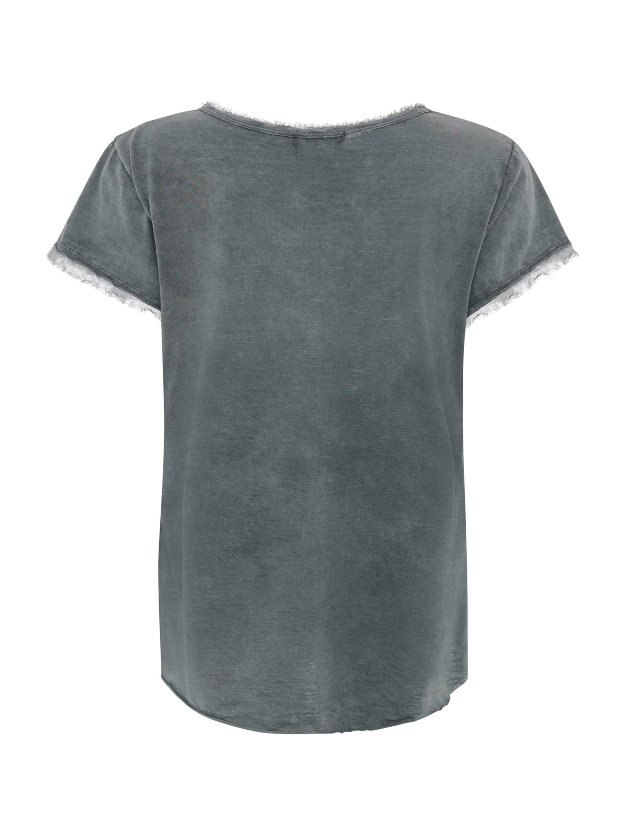 Zwillingsherz Тениска 'Positive Mind' в сиво