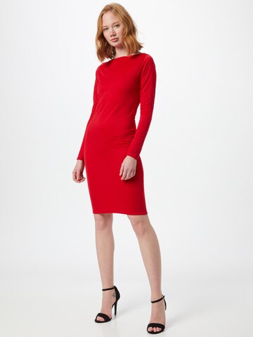 Femme Luxe Kleid 'AVA' - piros: elől