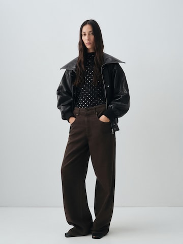 Largi Jeans 'DAVINA' de la MANGO pe maro