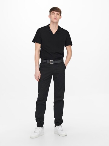 Only & Sons Shirt 'Abraham' in Schwarz