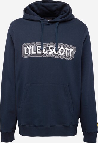 Sweat-shirt Lyle & Scott en bleu : devant