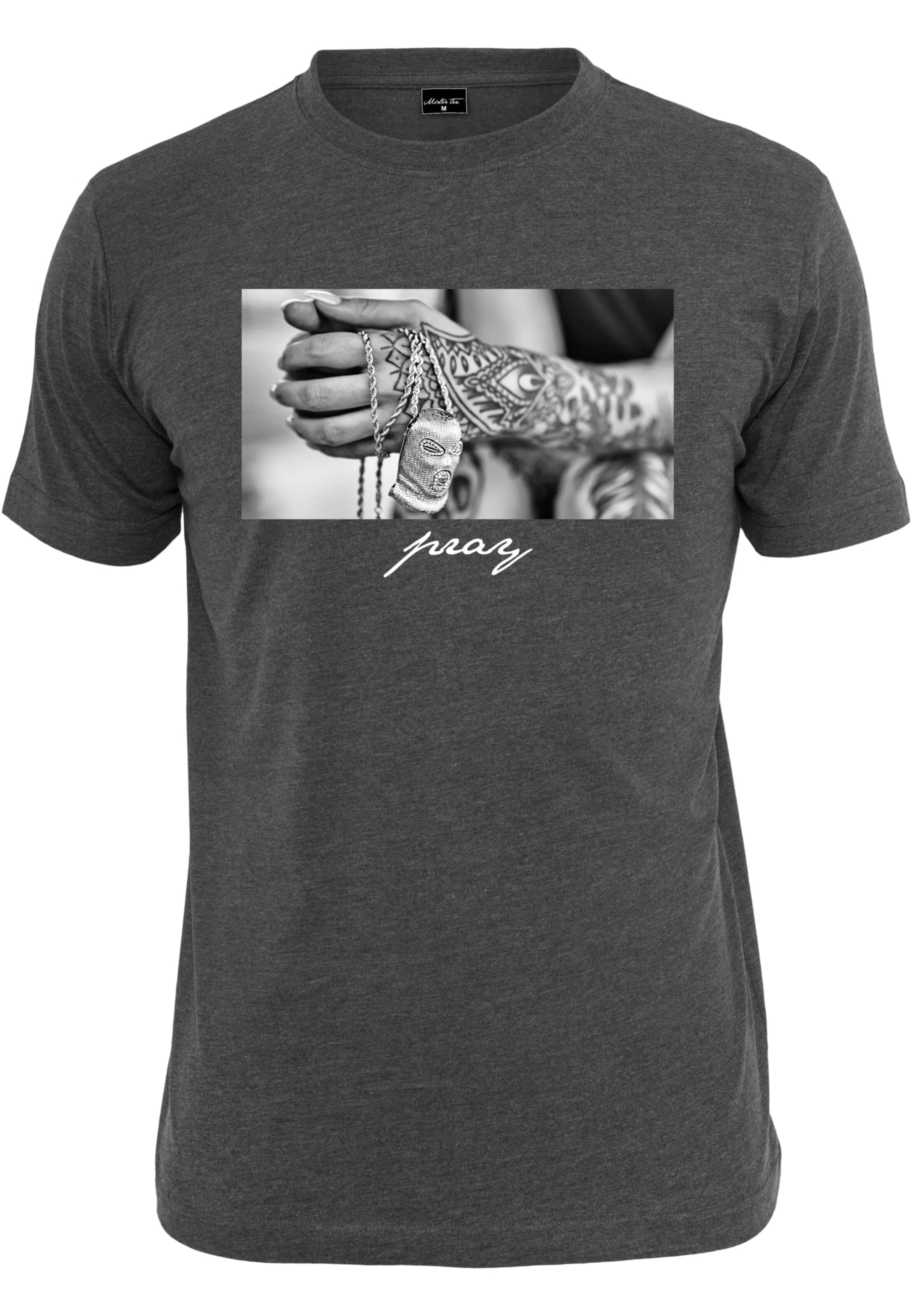 MT Men Shirt 'Pray 2.0' in Grey: front