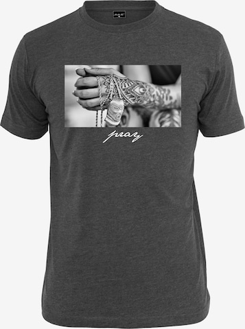 MT Men T-Shirt 'Pray 2.0' in Grau: predná strana