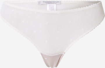 Underprotection Thong 'ALEXANDRA' in White: front