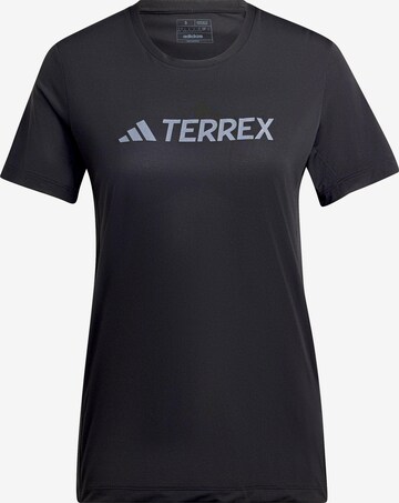 ADIDAS TERREX Funktionsshirt in Schwarz: predná strana