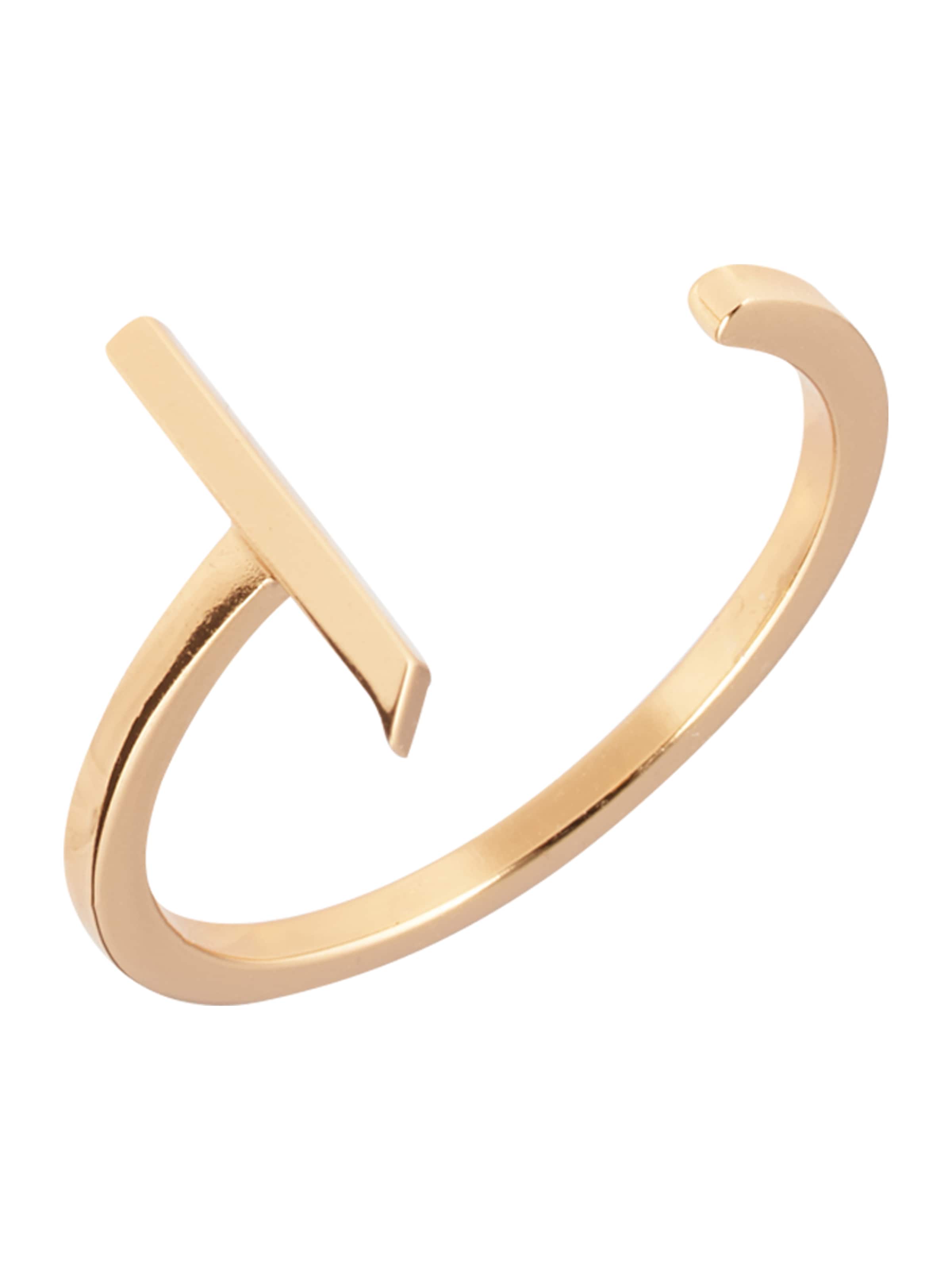 Design Letters Кольцо в Золотой: спереди