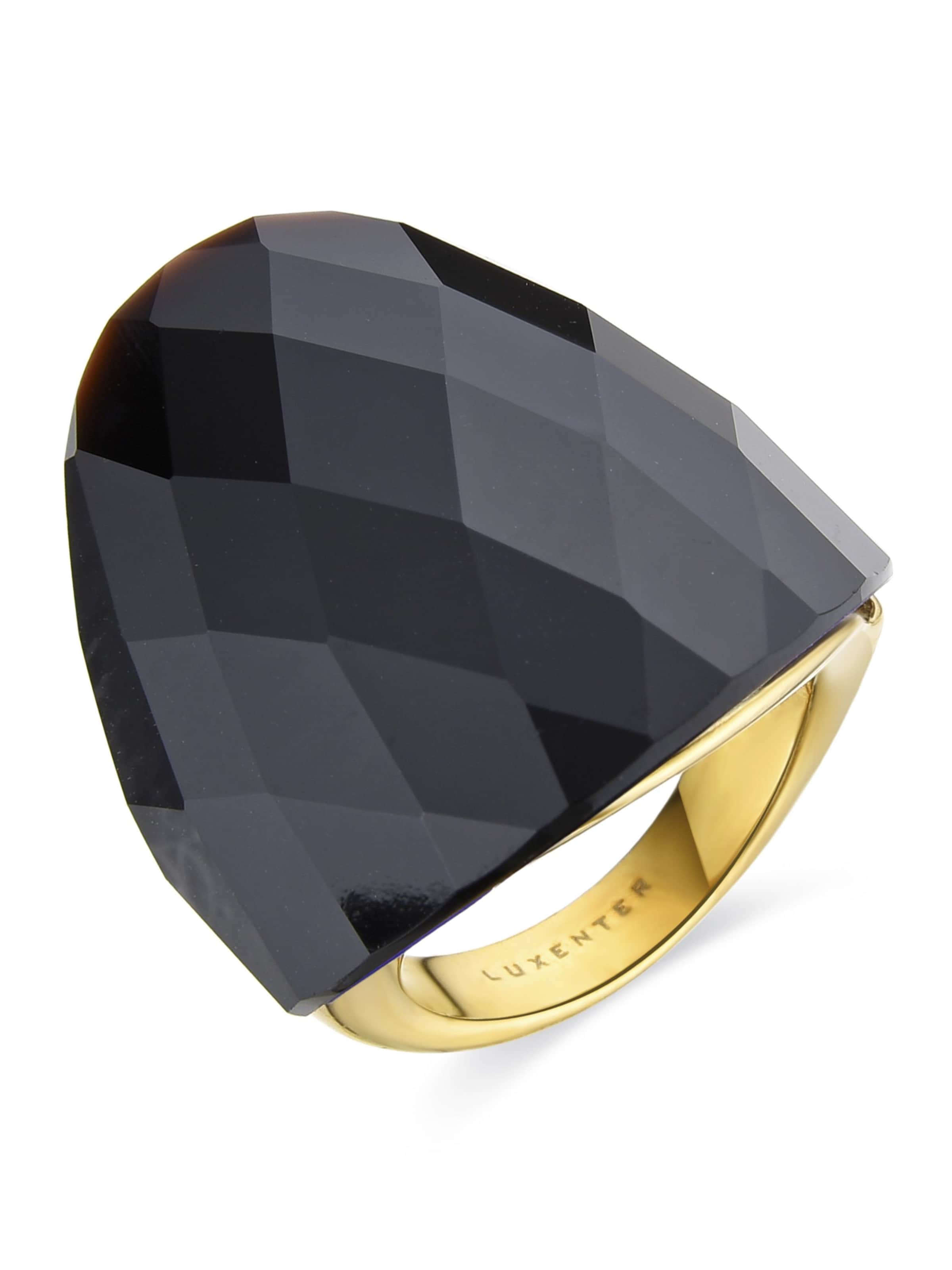 Anello 'Konsil' di Luxenter in nero: frontale