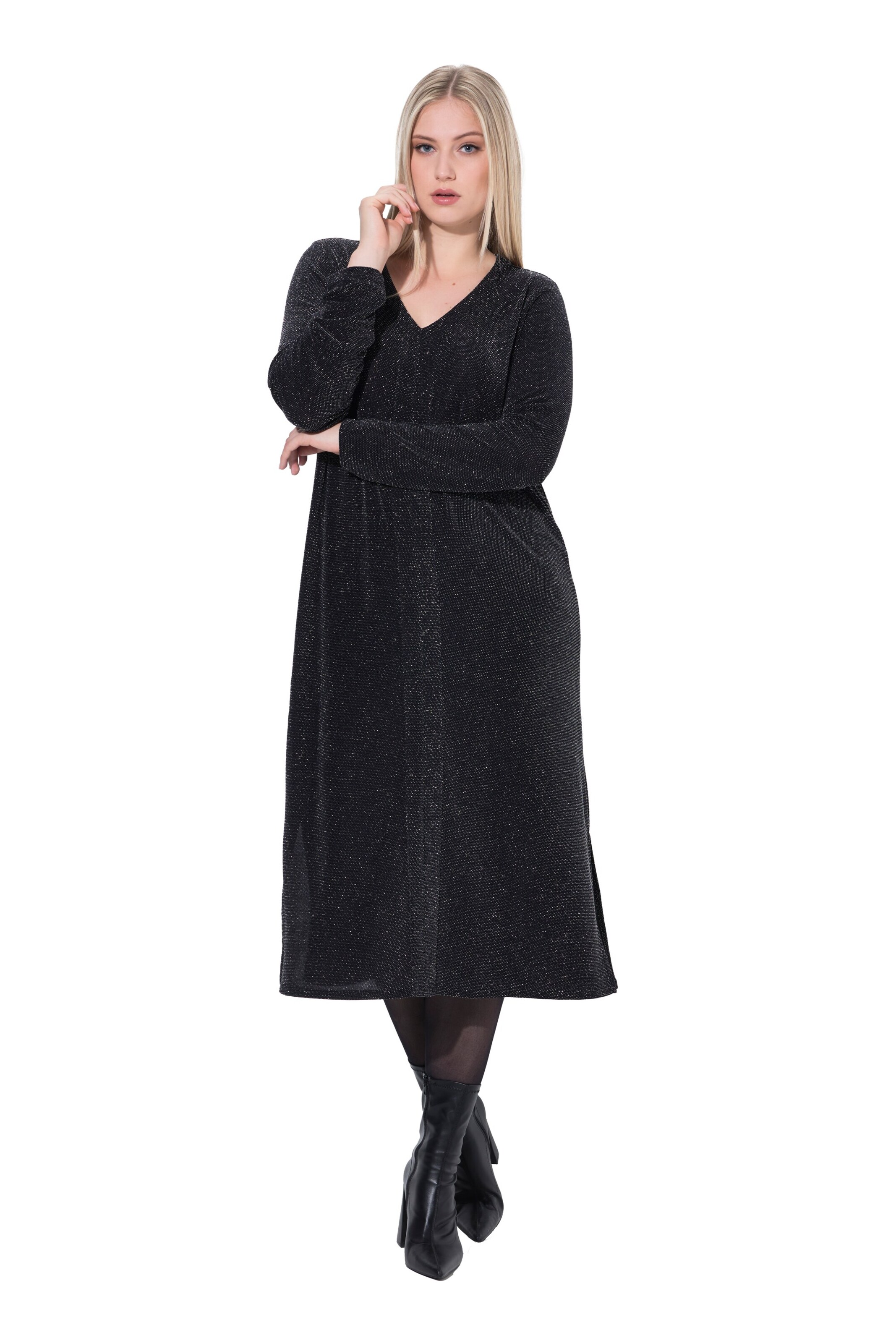 Ulla Popken Dress in Black: front