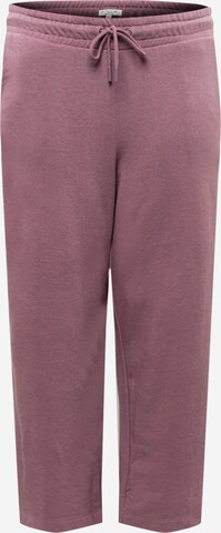 Tom Tailor Women + Loosefit Kalhoty – fialová: přední strana