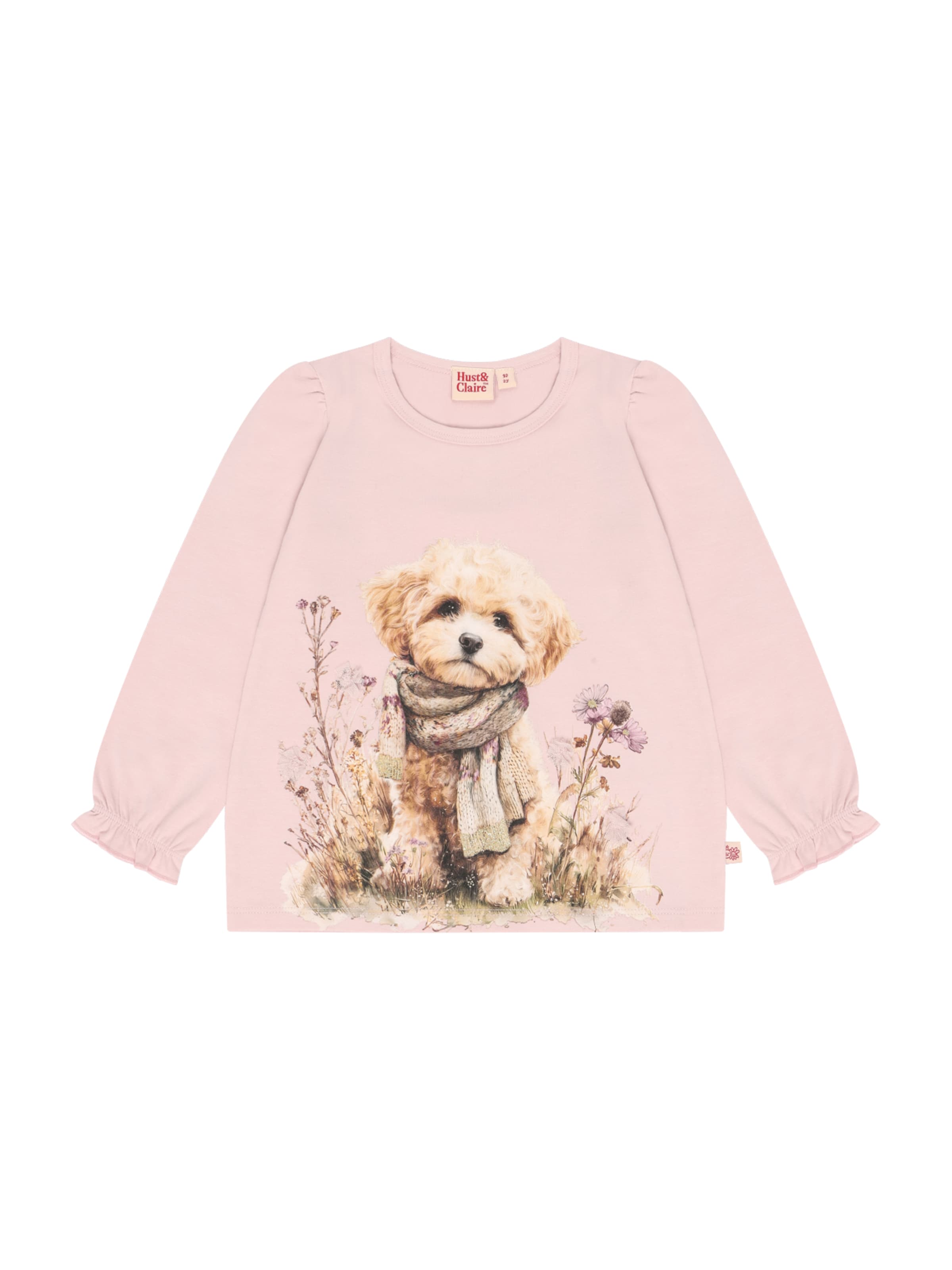 Tricou 'Alma Dog' de la Hust & Claire pe roz: față