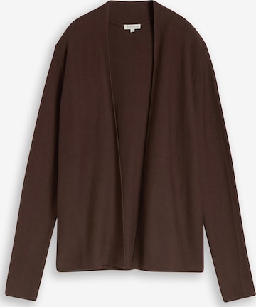 TOM TAILOR Knit Cardigan in Brown: front
