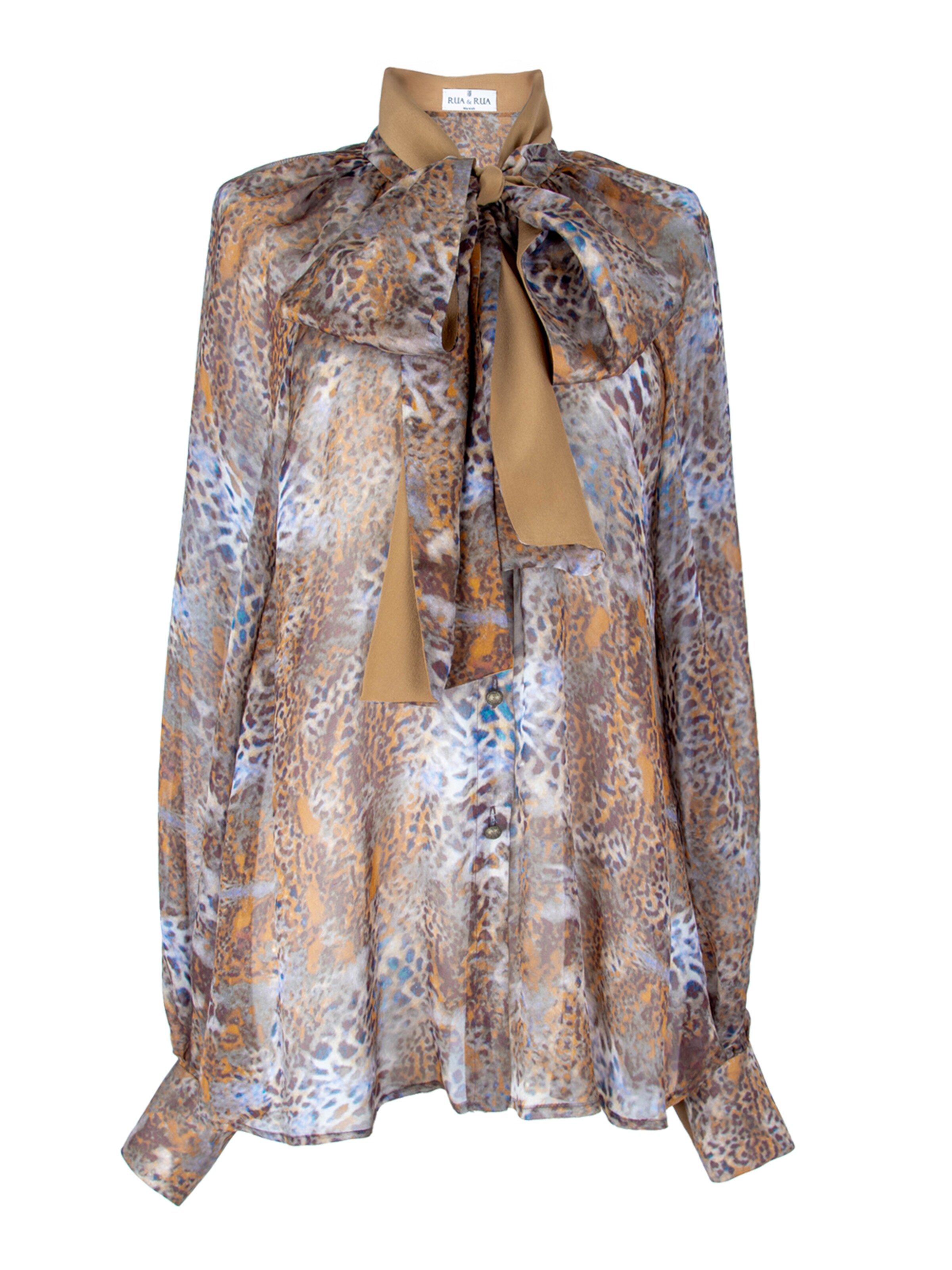Rua & Rua Bluse in Mischfarben: Vorderseite