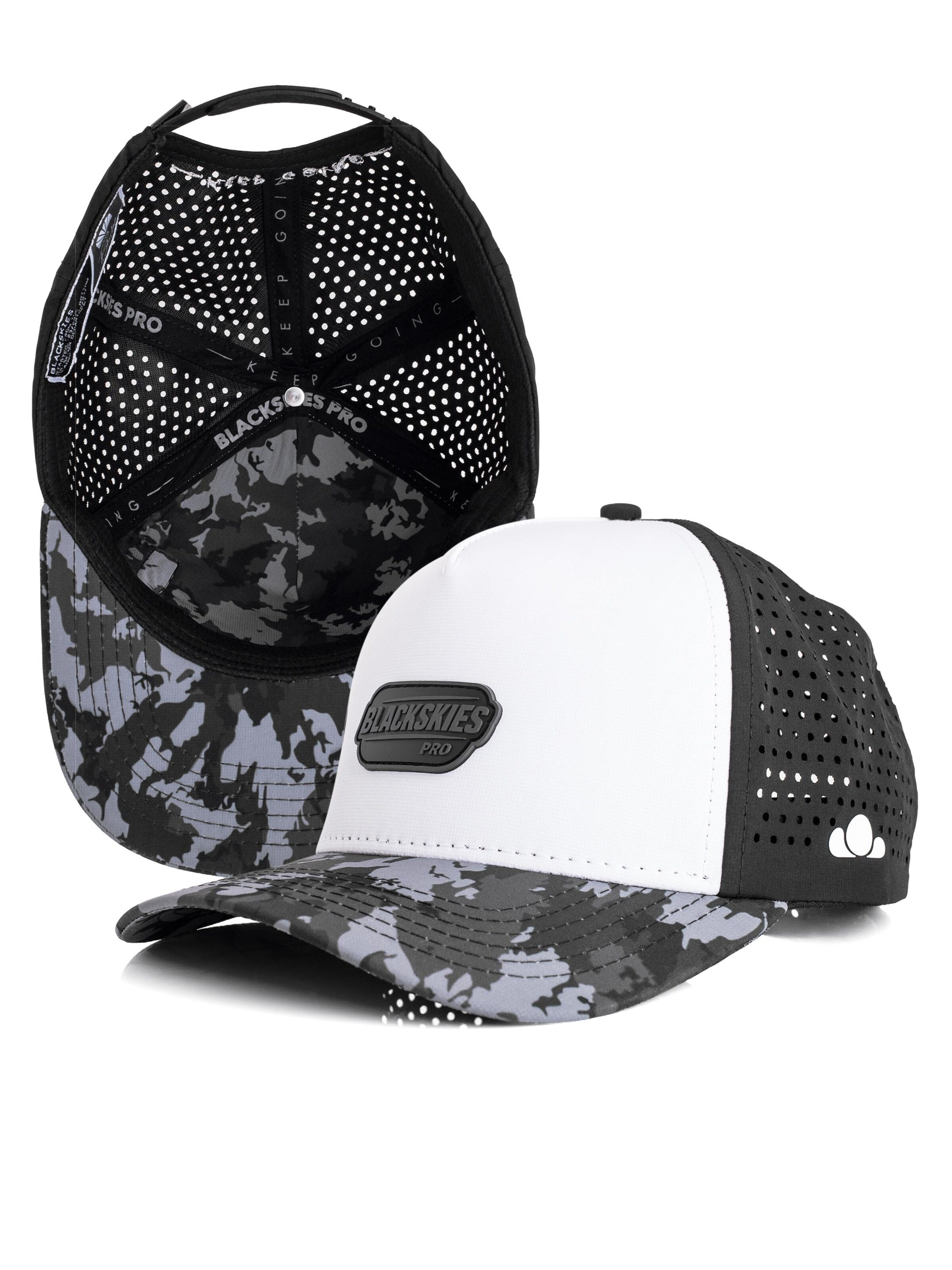 Blackskies Athletic Cap 'Pro Flow Sport Performance' in Grey: front