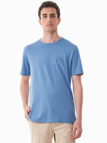 Organication T-Shirt in Blau: Vorderseite