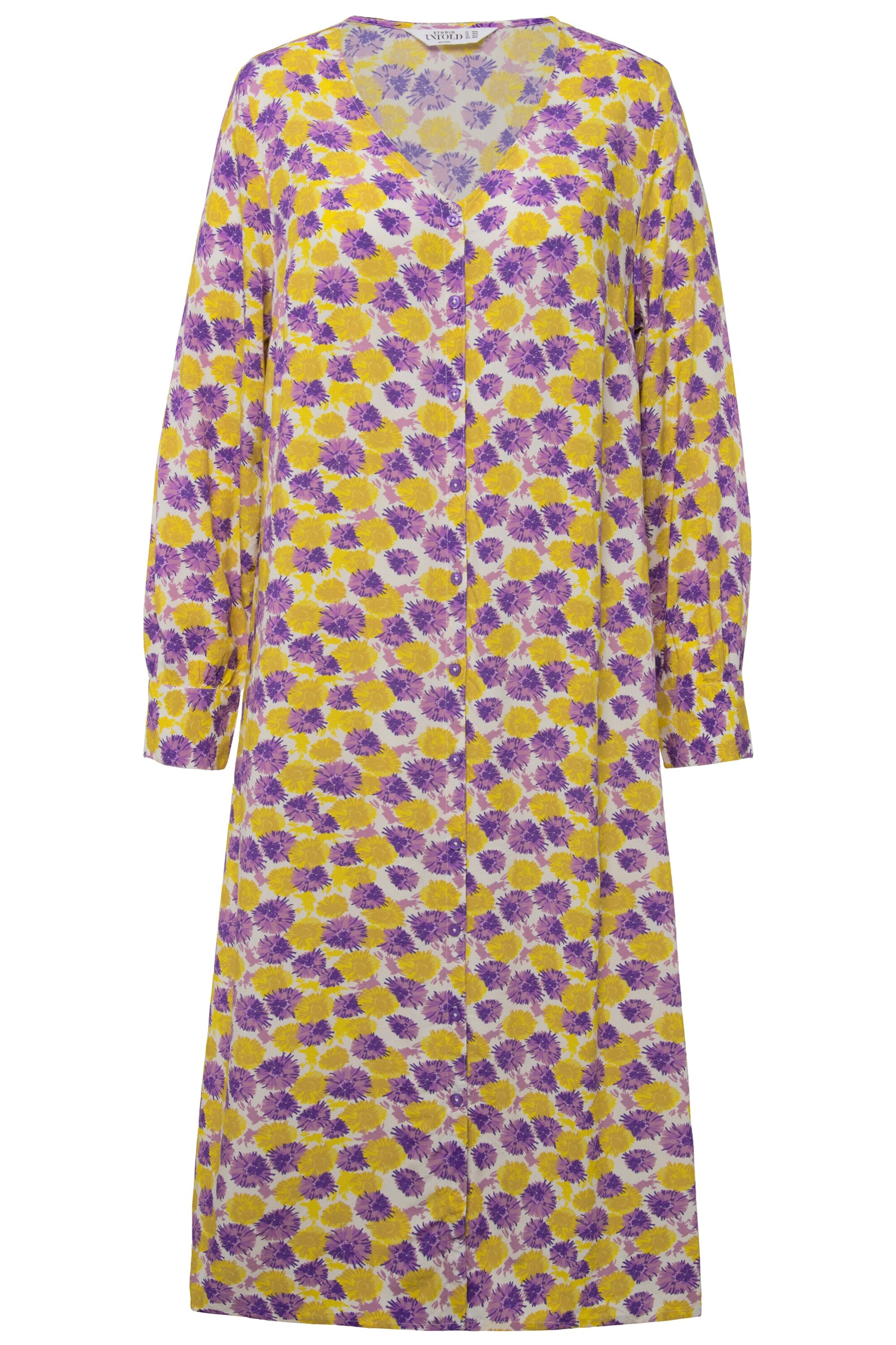 Studio Untold Kleid in gelb / lavendel, Produktansicht