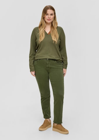 TRIANGLE regular Jeans i grøn