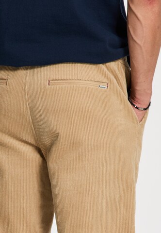 Shiwi Regular Broek 'Alan Corduroy' in Beige