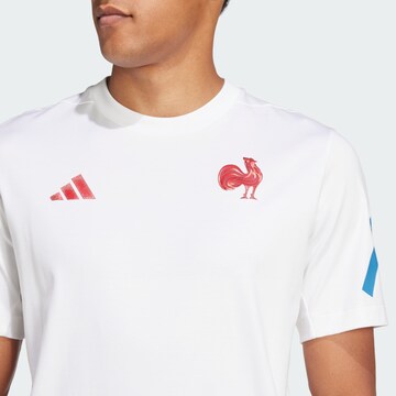 ADIDAS PERFORMANCE Performance Shirt 'France Travel Z.N.E.' in White