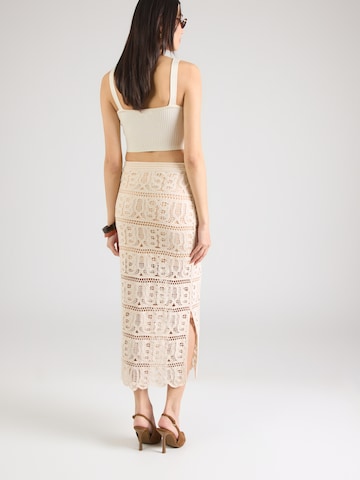 Fustă 'OCTAVIA' de la GUESS pe bej