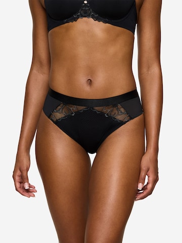 TRIUMPH Tai-Slip ' Florale Wild Azalea ' in Schwarz: Vorderseite