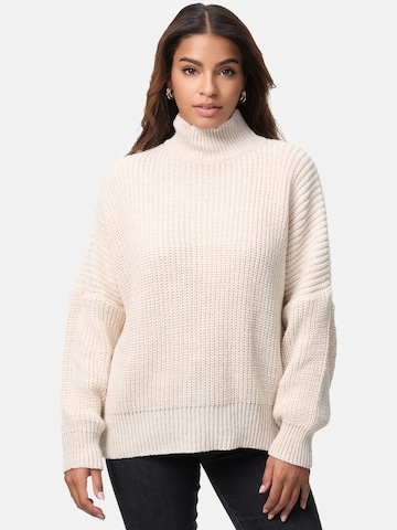Pull-over Elara en beige : devant