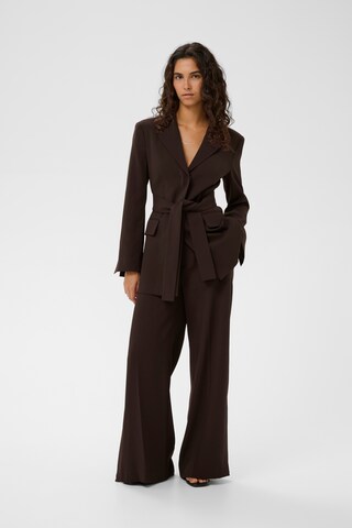 InWear Wide leg Trousers 'Briez' in Brown