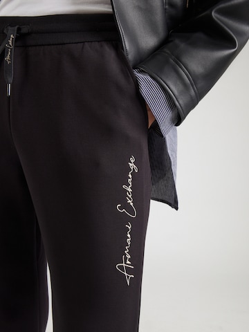ARMANI EXCHANGE Zúžený Kalhoty – černá