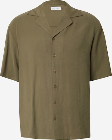 ABOUT YOU x Kevin Trapp Comfort fit Button Up Shirt 'Mika' in Green: front
