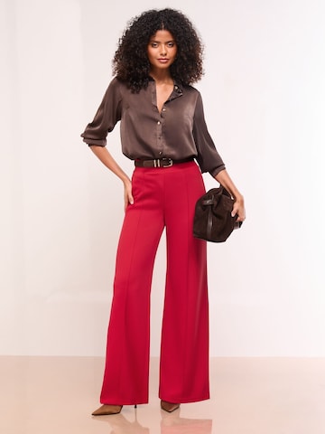 Lipsy Широкий Плиссированные брюки в Красный