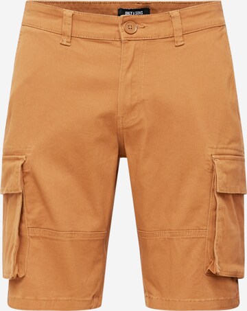 Only & Sons Shorts 'CAM STAGE' in Braun: predná strana